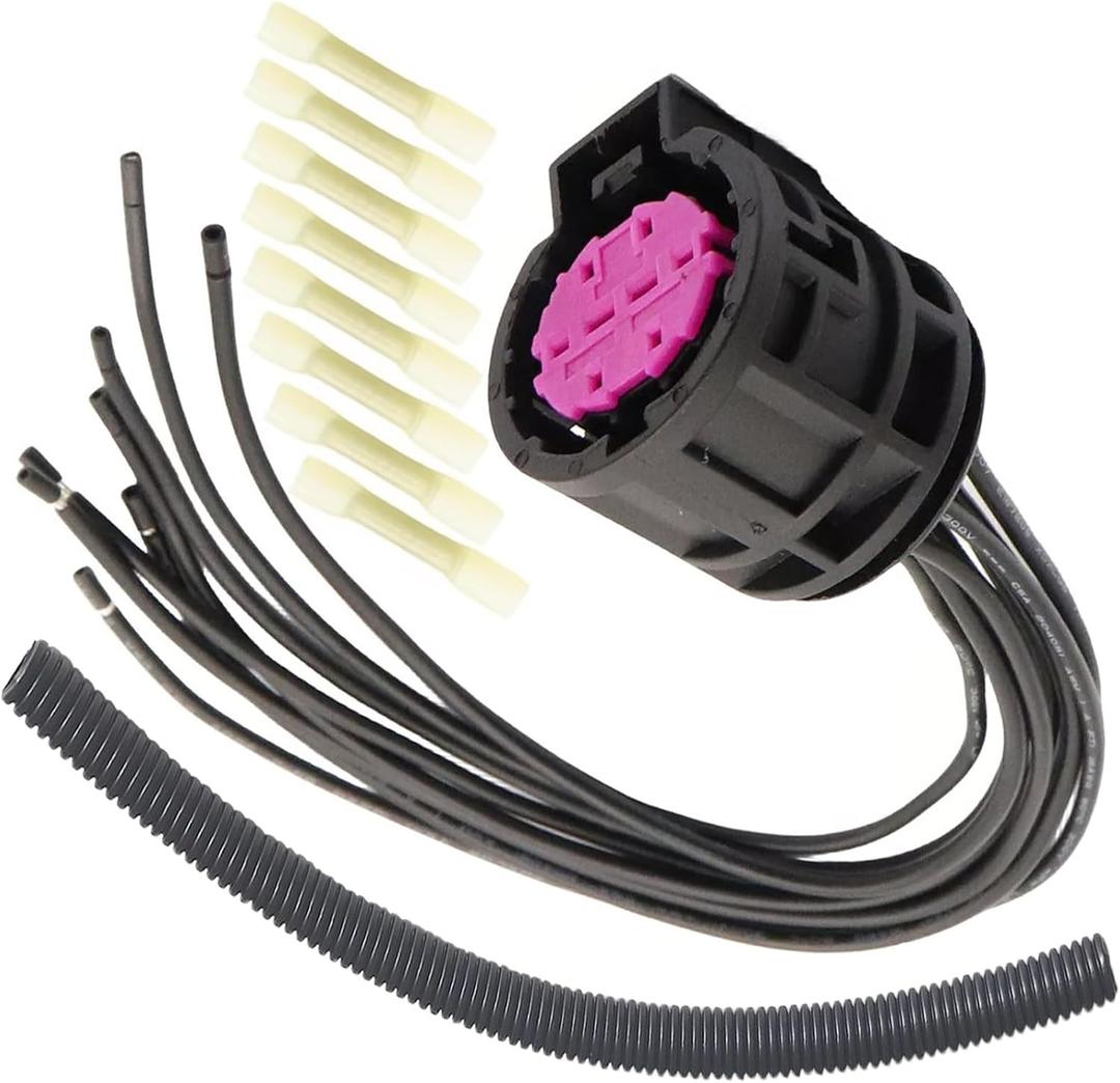 for Dodge Dart 2013-2016 Jeep Renegade 2015-2023 Ram ProMaster 2500 2014-2022 Fiat 500X 2016-2017 Fiat 500 2012-2016 Fiat 2015 Halogen/HID 8-Wire Or 3-Wire Headlight Connector Replaces 68285243aa