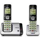 VTech CS6719-2 2-Handset Cordless Phone with Caller ID/Call Waiting, Handset Intercom & Backlit Display/Keypad, Silver