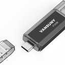 Vansuny 512GB Type C Flash Drive 2 in 1 OTG USB 3.0 + USB C Memory Stick with Keychain Dual Thumb Photo Stick Jump Drive for Android Smartphone, Computers