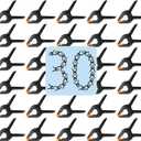 30 Pack 3.5 Inch Plastic Spring Clamps, Black Heavy Duty Clips, Spring Clamps for Backdrop Stand, Woodworking, Crafts, Photography, Banner, Balloon Arch Garland Clips, Small Clamp with Soft Tips