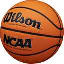 WILSON NCAA Evo NXT Official Indoor Game Basketballs - Size: Size 6 - 28.5", Color: Orange/Black