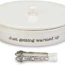 Mud Pie Ceramic Tortilla Warming Dish Set of 3