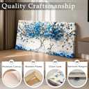 imjiayu Oversized Blue Tree Wall Art, Abstract Deer Canvas, Modern Nature, 57"L x 29"W