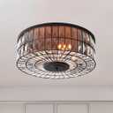 Modern and Elegant Crystal Flush Mount Ceiling Light, Stylish Lighting Fixture Indoor Hanging Light for Kitchen, Living Room, Bedroom, Hallway, and Bathroom (24 Inch)