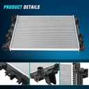 Nilight Radiator for Dodge Ram 1500 2009 2010 2011 2012 2013 2014 2015 2016 2017 2018,Ram 2500 2010 2011 2012 2013 3.6L 3.7L 4.7L 5.7L V6 V8 4WD RWD Performance Aluminum Replacement OEM