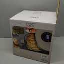 COOK WITH COLOR Colorful 1200W 4Qt Air Fryer: Glass Basket, Dishwasher Safe, 60min Timer, 6 Presets, Temp Control 175F-400F, 4 QT, Greige (Medium)