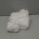 Homtable 6IN Large Faux Fur Pompoms, 4 Pieces Big Pom Pom Balls Fluffy Pompom Ball with Elastic Loop for Shoes Scarves Gloves Scarves Bag Key Chain Charms Accessories (White)