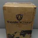 Traveler's Choice Pagosa Indestructible Hardshell Expandable Spinner Luggage, Black, 22" Carry-on