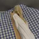 Cat Teepee Tent Bed,Outdoor Indoor Dog House Portable Washable Pet Tent for Small Dogs with Cushion Inside Pet Teepee for Small Medium Animals (Blue&White, M)