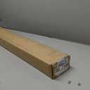 DEZ FURNISHINGS Cordless 2" Flat Slat Venetian Blind, 34.5" W x 60" H, White