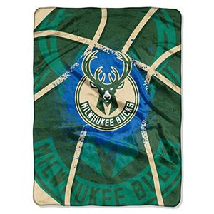 Northwest NBA Milwaukee Bucks Unisex-Adult Raschel Throw Blanket, 60" x 80", Shadow Play