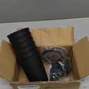 FoldTier 6 Sets Slatwall Cups with Loops Set, Slatwall Accessories Slatwall Hook Tools Storage Arrange System Kit for Organizing Accessories Tools Storage Office Workshop Garage Workbench (Black)