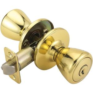 Design House 782755 Tulip Keyed Entry Door Knob Polished Brass