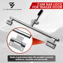 JY PERFORMANCE 45'' Cam Bar Lock Assembly Side Door Enclosed Trailer