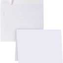 Blank Cards and Envelopes 4x6, 30 Pack White Invitation Card Stock with 30 Pack A4 Size, Self-Seal Thank you Blank Greeting Cards with Envelopes for All Occasion DIY, Print custom