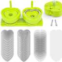 Heart Shaped Button Maker Interchangeable Die Mold 58 MM for Slide Rail Button Maker Machine Button Part Supplies Accessories for Pin Press Machine, Green