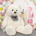 MaoGoLan Giant Teddy Bear Big 4 Feet Stuffed Animal Stuffed Bear Baby Shower 47 inches Life Size Large Teddy for Girlfriend Boyfriend Wife Children