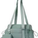 ROULENS Small Gym Bag for Women 2 Set Mini Gym Duffle Bag with Wet Compartment and Coin Wallet, Gym Tote Bag for Workout/Sport/Travel