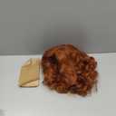 Gerulyss Short Copper Red Wavy Wigs for Women Auburn Curly Natural Synthetic Wig Ginger Middle Part Full Wig for Role Play,Halloween,Daily Use