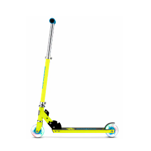 Mongoose Force 1.0 Folding Scooter With LED Lights Yellow & Black