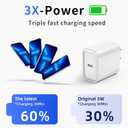 iPhone Fast Charger, iPhone Charger Fast Charging 2Pack PD 6FT Type C Quick USB C to Lightning Cable Cord Fast Charger iPhoneUSB C Wall Block Plug for iPhone14 13 12 11 Pro Max XR XS X, iPad, AirPods