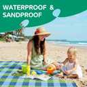 Waterproof Picnic Blanket Beach Outdoor Camping Mat Extra Large Foldable Cute Big Travel Essential Accessories Gift Park Patio Lawn Garden Grass Ground Play Music Festival Concert Must Have, 80''*80''