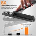 for Magsafe Wallet, 180 Adjustable Phone Grip & Card Holder, Strongest Magnetic Wallet for iPhone 17/16/15/14/13/12 Series, Holds 6+ Cards, Hidden Slot, RFID Blocking with Adjustable Stand