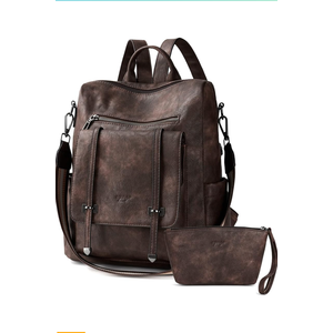 OPAGE Backpack Purse for Women Leather Backpack Purse Travel Backpack Fashion Designer Ladies Shoulder Bags With Wristlets, 14-in Height
