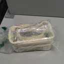 SANHECUN traveling toiletry case clear cosmetics case makeup bag (Beige, Small)
