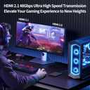 BlueAVS 8K HDMI 2.1 Fiber Optic Cable 15FT 48gbps 8K60Hz 4K120Hz Dynamic HDR eARC HDCP2.3 (RedHousing)