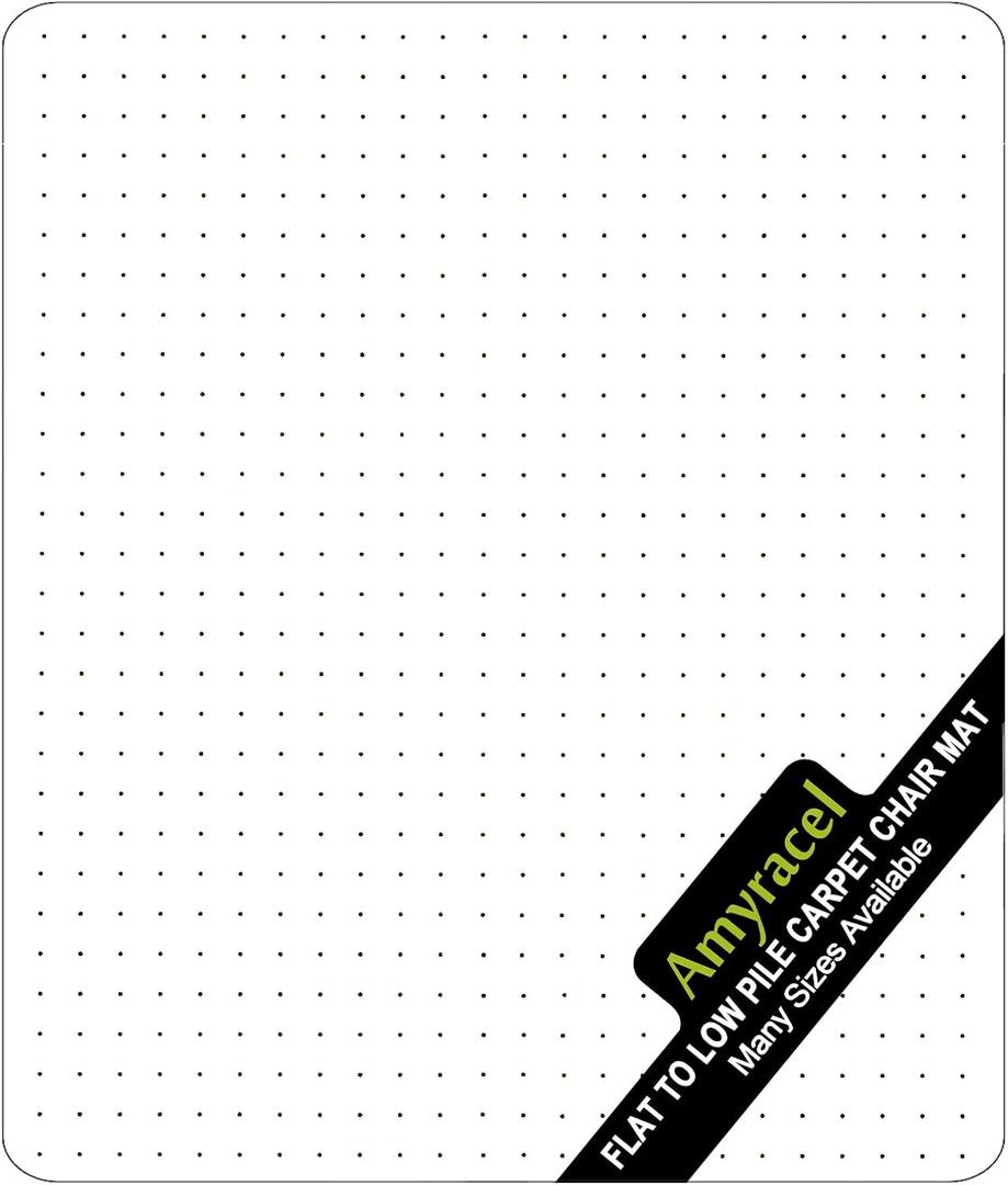 Amyracel Office Chair Mat for Low Pile Carpets, 45 x 53 Clear Computer Desk Chair Mat for Carpeted Floors, Easy Glide Floor Protector for Home Office (for Carpet Floor, 45" x 53" Rectangular)