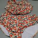 ZAFUL Women's High Waisted Bikini Sets Twist Front Tummy Control Two Piece Swimsuit Bathing Suit, XL