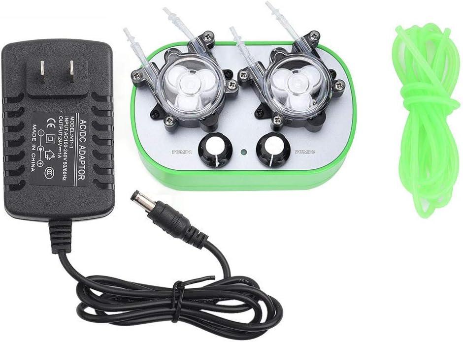 Peristaltic Pump,Pump 100-240V G728-2 Peristaltic Pump Automatic Mini Self-Priming Pump Double Pump Heads((40160ml/min) 2(G728-2-3))