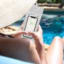 Beach Tote Bag for Women, Lightweight Foldable Waterproof Mesh Pool Bag (Black and White Plaid)