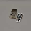 Shower Head Holder All Metal Handheld Shower Wand Bracket Adhesive Shower Wall Mount Holder Brass Shower Spray Holder Brushed Nickel, Drill Free Glue Installation