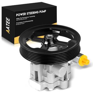 AATEE Power Steering Pump with Pulley for:-Dodge Caliber 2007-2011 2.4L, Caliber 2010 2012 2.0L for:-Jeep Compass Patriot 2007-2017 2.4L 2.0L Replace# 20-2401 96-2401 202401 962401 5105048AA 5105048AB