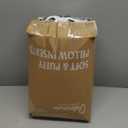 Oubonun 18 x 18 Throw Pillow Inserts, Firm and Fluffy Decorative Square Pillows for Couch Bed Sofa with Soft Cotton Cover White Cushion with Down Alternative Pack of 4