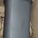 Rubbermaid Spring Top Trash Can with Lid 13 Gallon Gray Plastic Garbage Bin for Home/Kitchen/Office/Garage