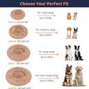 Donut Dog Bed - Premium Comfort for Anxiety Relief - Fluffy & Calming Design with Ultra-Plush Support | Cozy Round Dog Bed with Super Soft Circle Style (Size M Camel)