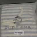 PURE ERA Jersey Knit Duvet Cover Set 100% T-Shirt Heather Cotton Super Soft Comfy Classic Striped Design, with Zipper Closure, Grey & White Stripe, Full