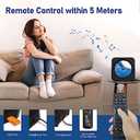 CD Player Portable Bluetooth 5.1 Desktop CD Player with HiFi Sound Speakers,Remote Control,Dust Cover,LED Display,Boombox FM Radio,USB/AUX for Home,Kids (Black)