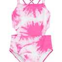 Kanu Surf girls Beach Girl Sport Cut-out 1-piece One Piece Swimsuit, Beach Girl Pink, 16 US