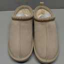 DREAM PAIRS Women's Fuzzy Cozy Slippers Genuine Suede Indoor Outdoor Fluffy Home Comfy Winter Slip On Cute Warm Memory Foam Furry Shoes FuzzyEasy, Size 11, Sand, SDSL2412W