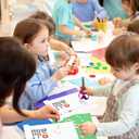 24 Sets DIY Father's Day Crafts for Kids Dad Brick Tabletop Decorating with Easel Instructions Craft Kit for Father's Day Classroom Activities Art Projects
