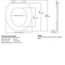 KOHLER 4648-47 Stonewood Round Toilet Seat, Wood Seat for Standard Round Toilets, Lid with Color-Matched Plastic Hinges, Almond