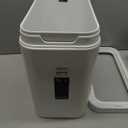 simplehuman Slim Open Trash Can, 25L, 6.6 Gallon, Commercial Office for Conference Rooms, Hotel Rooms, Reception, Heavy Duty Stainless Steel, ADA-Compliant, White
