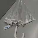 The Weather Station Adult Clear Bubble Rain Umbrella with Dome Canopy and Lightweight Wind and Rain Protection