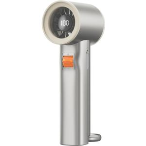 Turbo Handheld Fan with Digital Display, 100-Level Speed Adjustable & 3000mAh Battery, 8Hrs Powerful Cooling Personal Pocket Fan for Outdoor Travel Camping Activites (Golden)