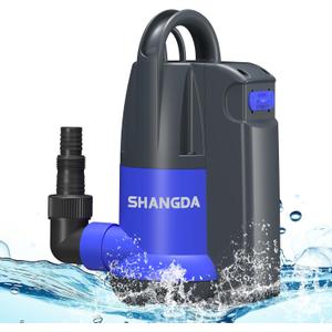 1 HP Automatic Submersible Water Pump, Portable Sump Pump with Integrated Float Switch 4000GPH Utility Pumps for Pool Tub Garden Pond Flooded Basement Draining