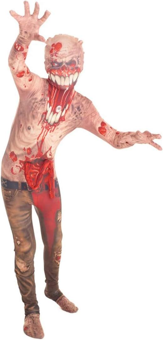 Morphsuits Exploding Guts Monster Costume - Zombie Halloween Costume for Kids (Large)